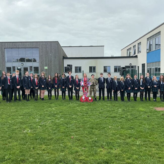 Remembrance Service at The Academy, Selsey